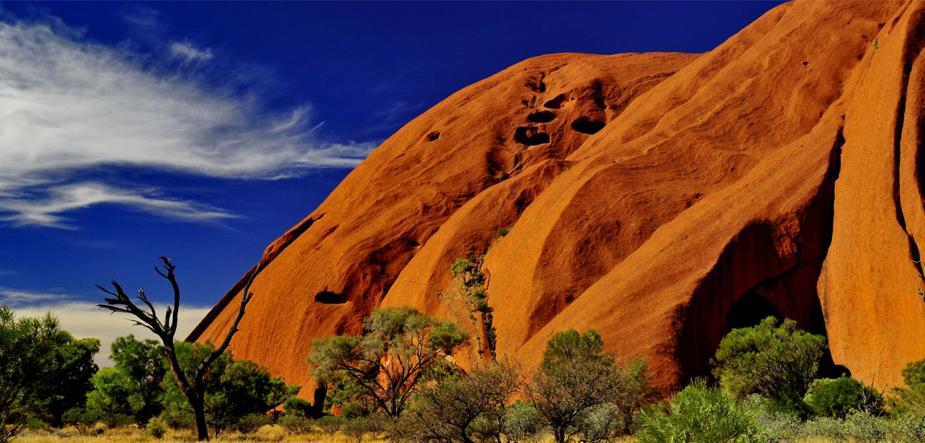 Hike a trail around spectacular Uluru.