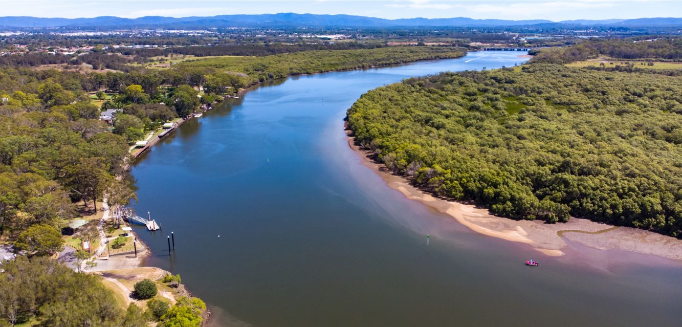 The Tinchi Tamba Wetlands near Brendale, to the north of Brisbane, Queensland.