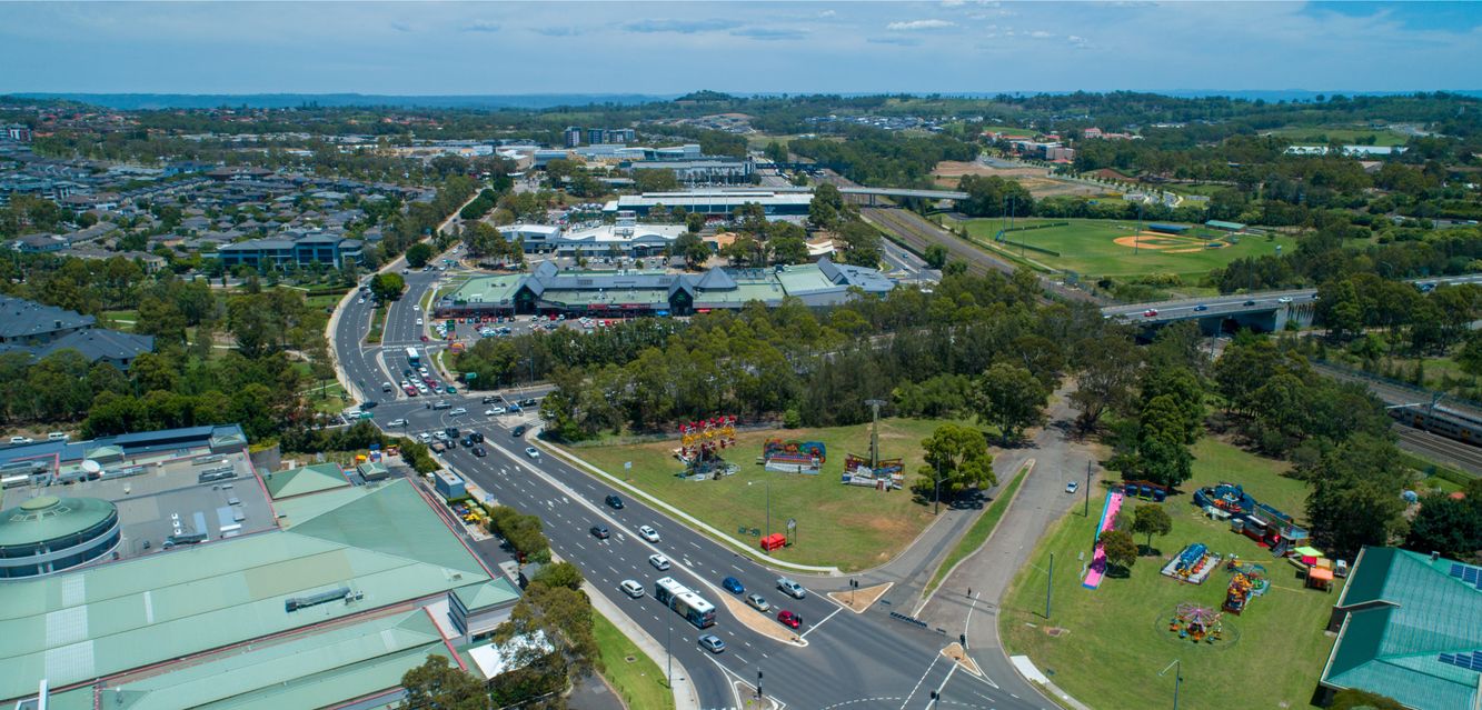 An aerial view of Campbelltown.