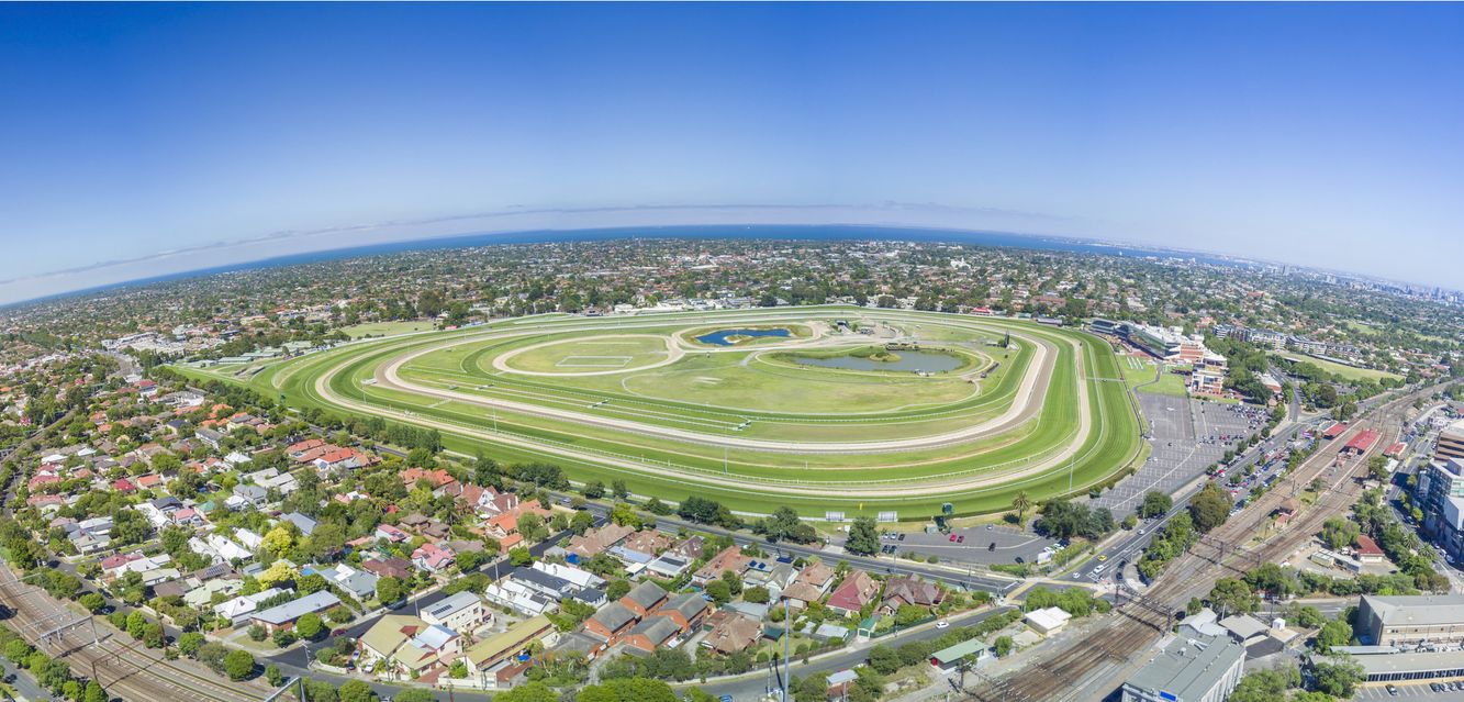 Caulfield’s famous race course.