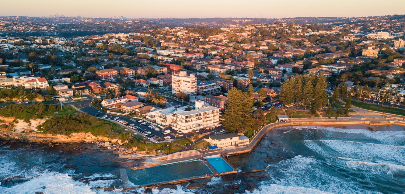 An aerial view of Dee Why on Sydney’s northern beaches.