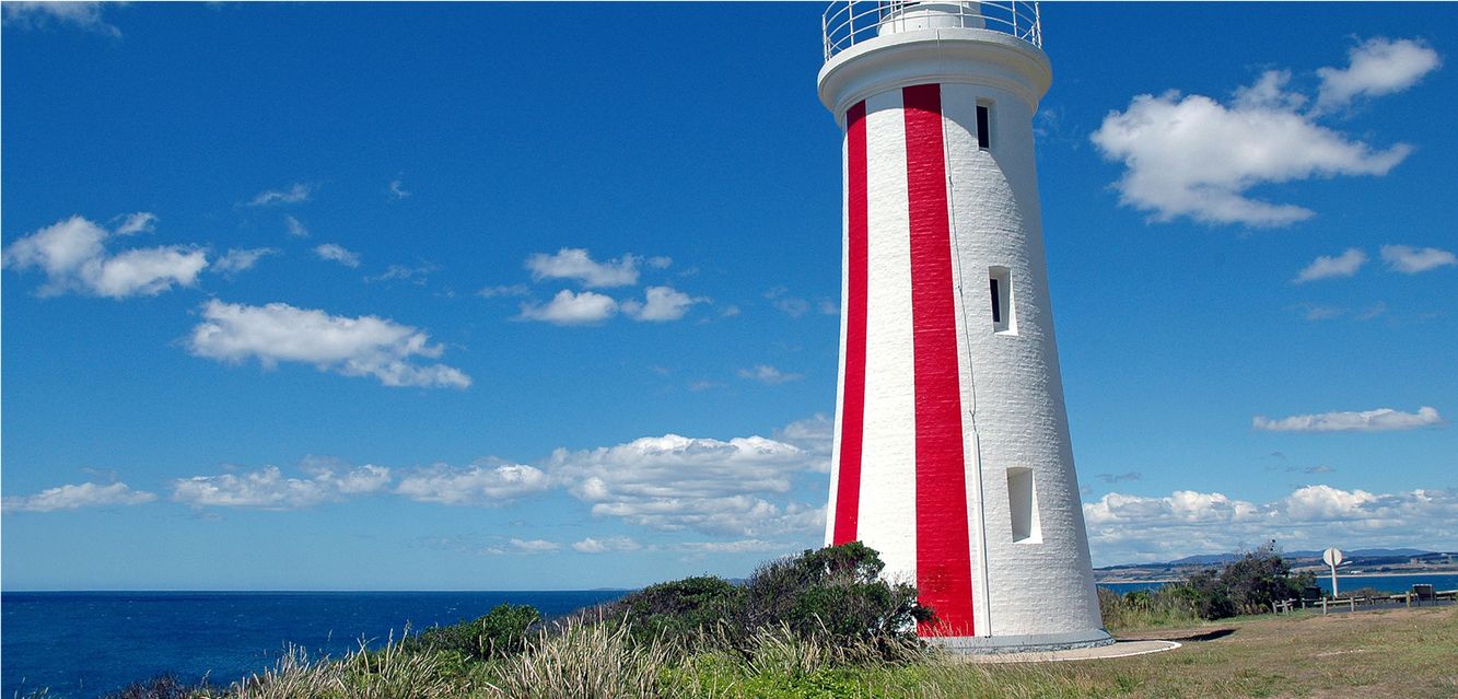 Mersey Bluff Lighthouse near Devonport, Tasmania.