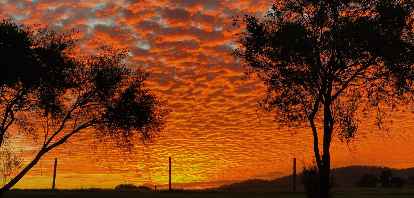 Sunset over the Mary River, Gympie.