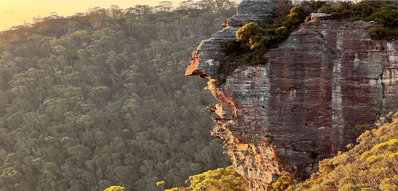 Stone cliff near Lithgow.