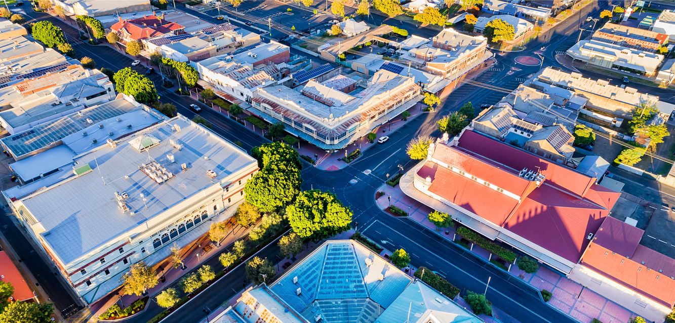 The main intersection in Moree.