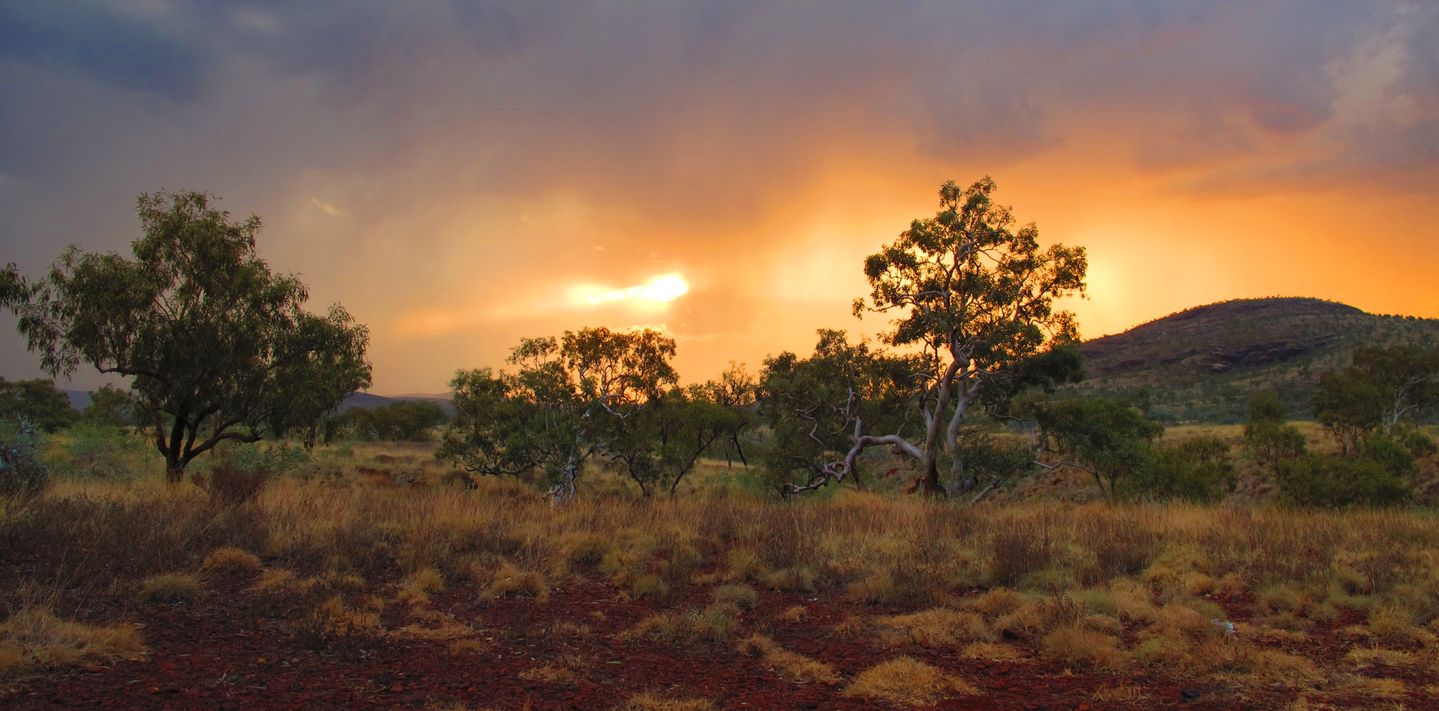 Sunset at Cape Range National Park, Western Australia.