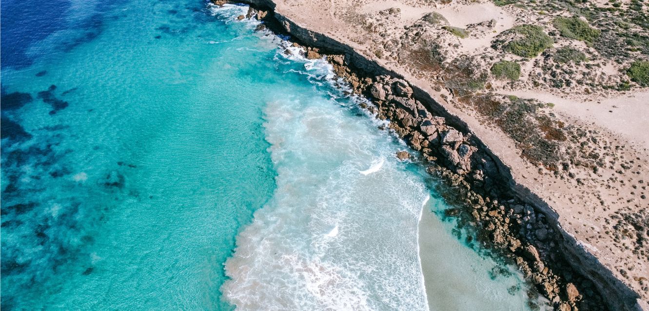 The coastline near Whyalla, South Australia.