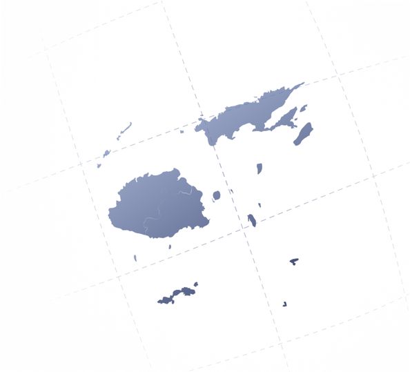 Map of Fiji.