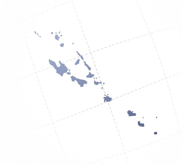 Map of Vanuatu.