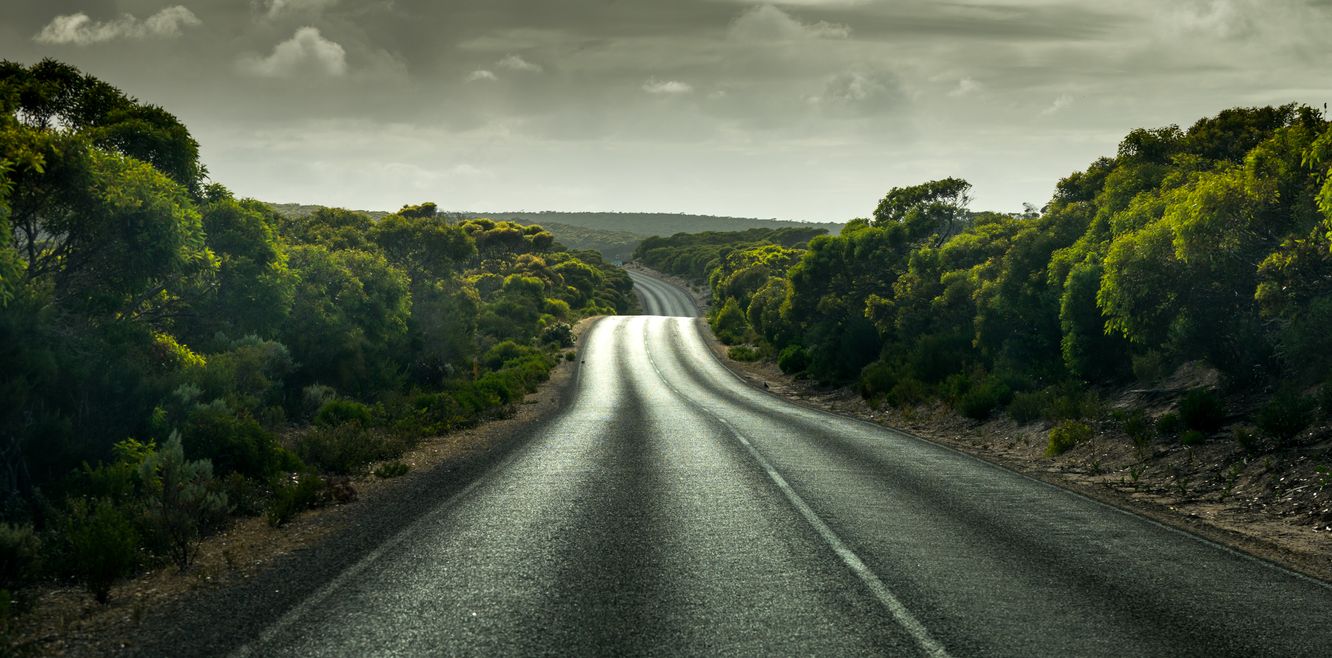 Road in the Yorke Peninsula, South Australia