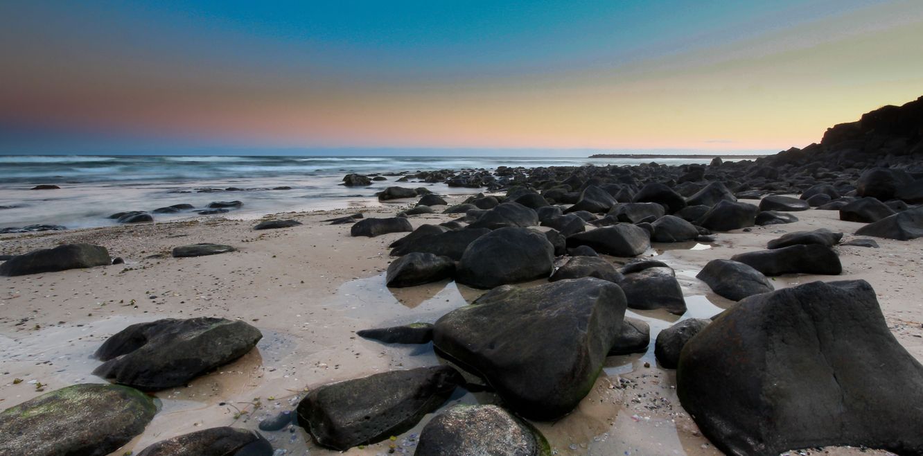 Seashore sunset near Ballina.