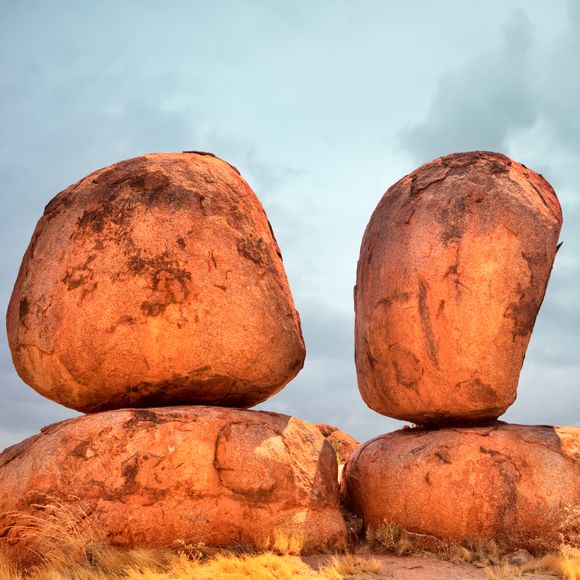 Indeed the Devils Marbles are quite marble-like.