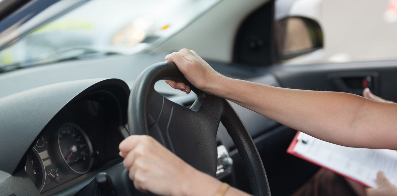 Can I use a rental car for my driving test?