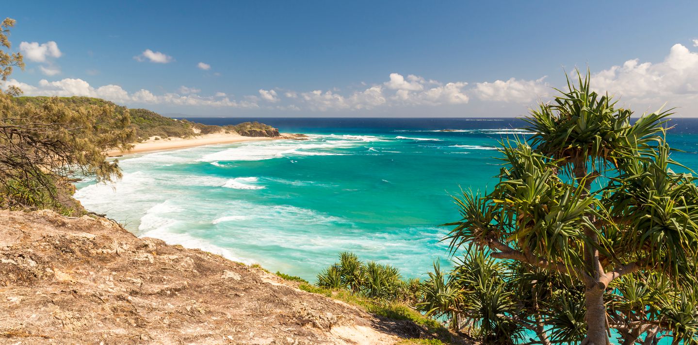The outlook on Stradbroke Island.
