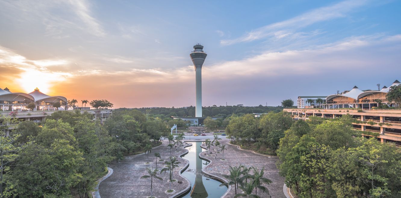 The Kuala Lumpur Airport control tower.