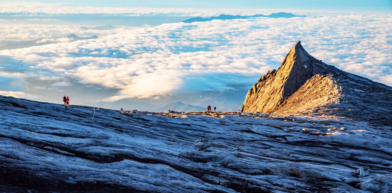 The breathtaking summit of Mount Kinabalu.