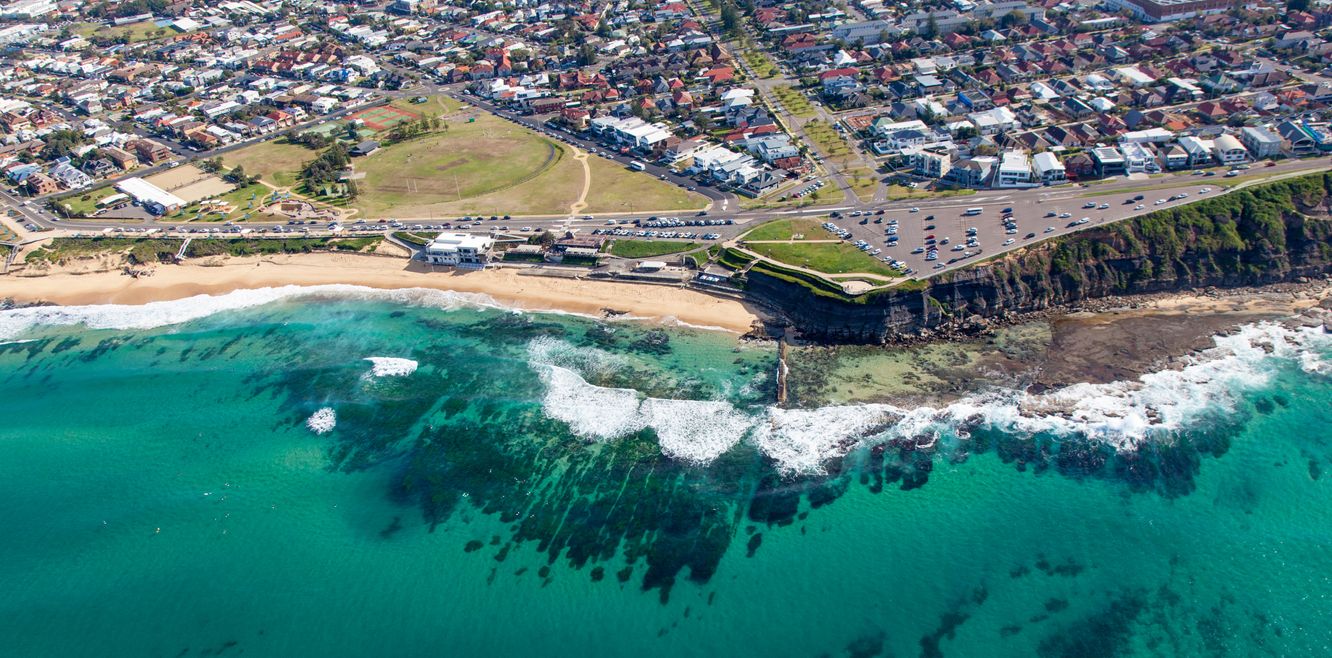 Newcastle’s beautiful Bar Beach.