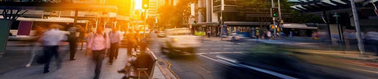 Brisbane city streets.
