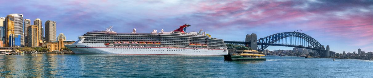 Pretty light over Sydney Harbour.