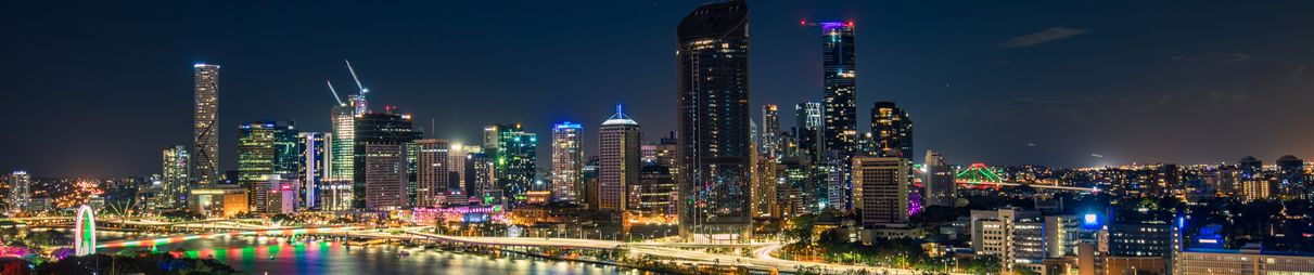 Aerial view of South Bank in Brisbane.