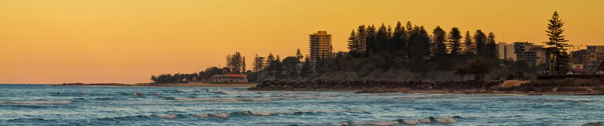 Sunset at Coolangatta.