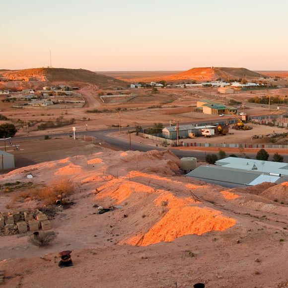 A panorama of Coober Pedy.