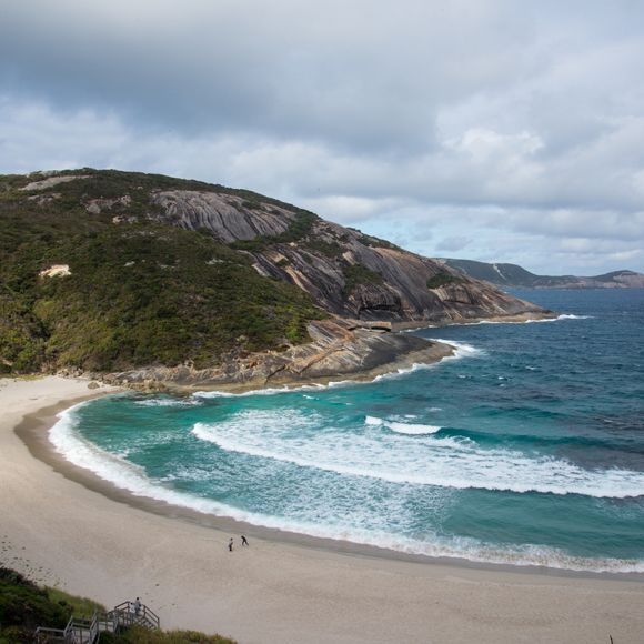A view of Misery Beach in Torndirrup National Park, Albany, Western Australia.