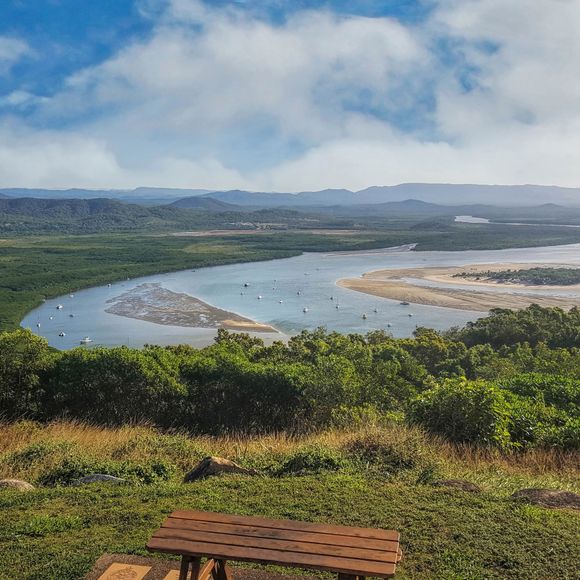 A view of the Endeavour River from Cooktown’s Grassy Hill.