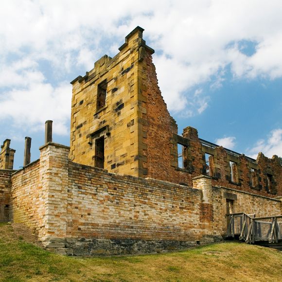 The ruins of the Hospital at historic Port Arthur.