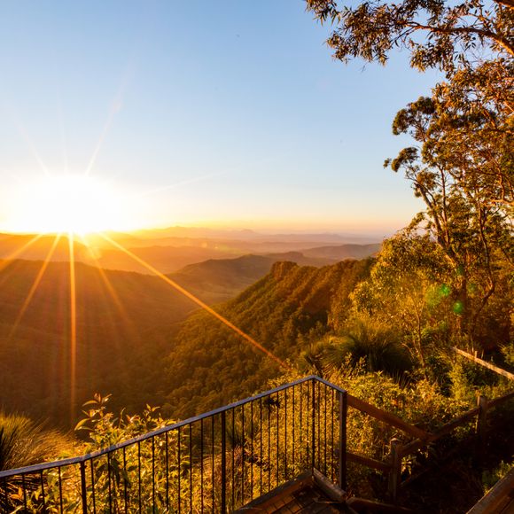 Sunset views in the hinterlands near Mount Tamborine.