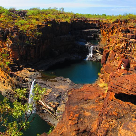 Mitchell falls in the north of the Kimberley, West Australia.