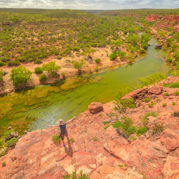 You’ll want to jump for joy as well when you reach the Murchison River in Kalbarri National Park.