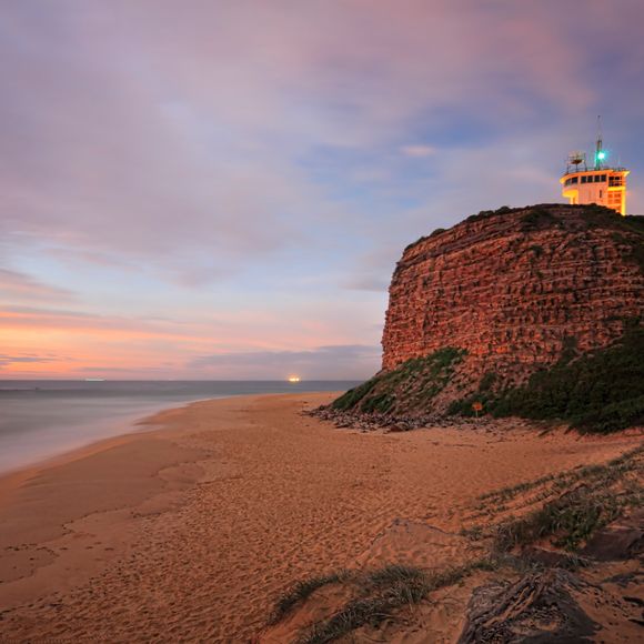 Nobbys Head Lighthouse was built in 1858.